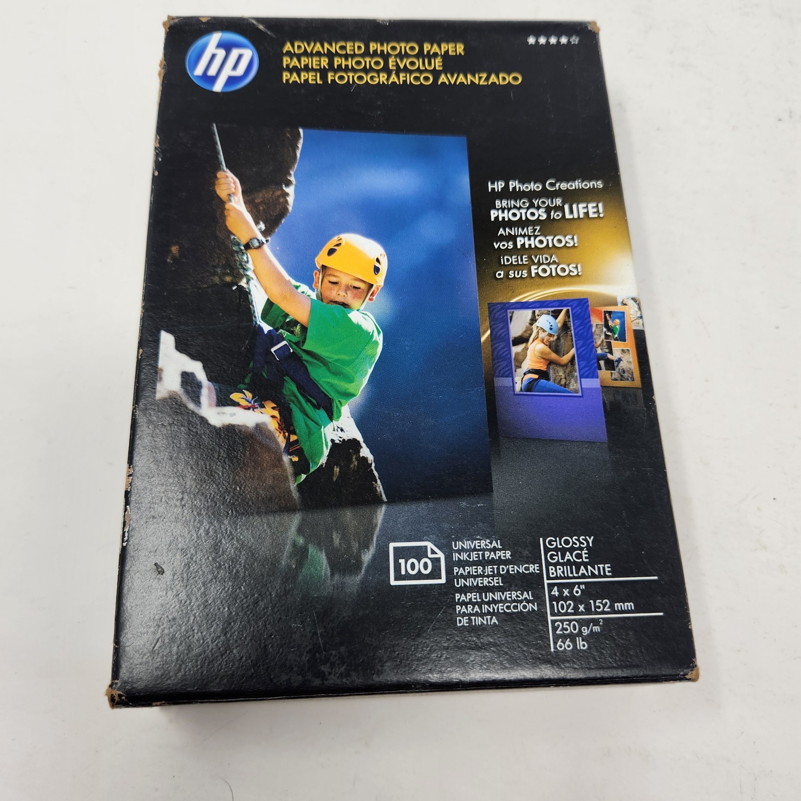 HP Advanced Photo Glossy Q6638A Paper 100 Sheets 4″x6″ All InkJet Printers New