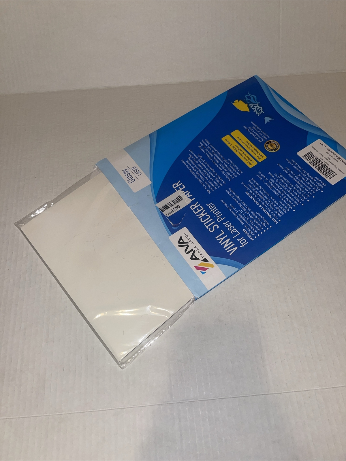 Vinyl Sticker Paper for Laser Printer 30 pack