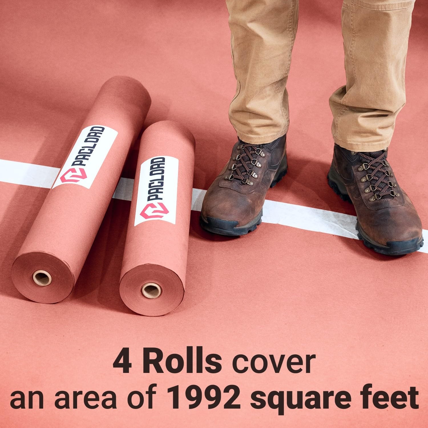 Paclord Red Floor Protection Paper Roll 36″ x 166′