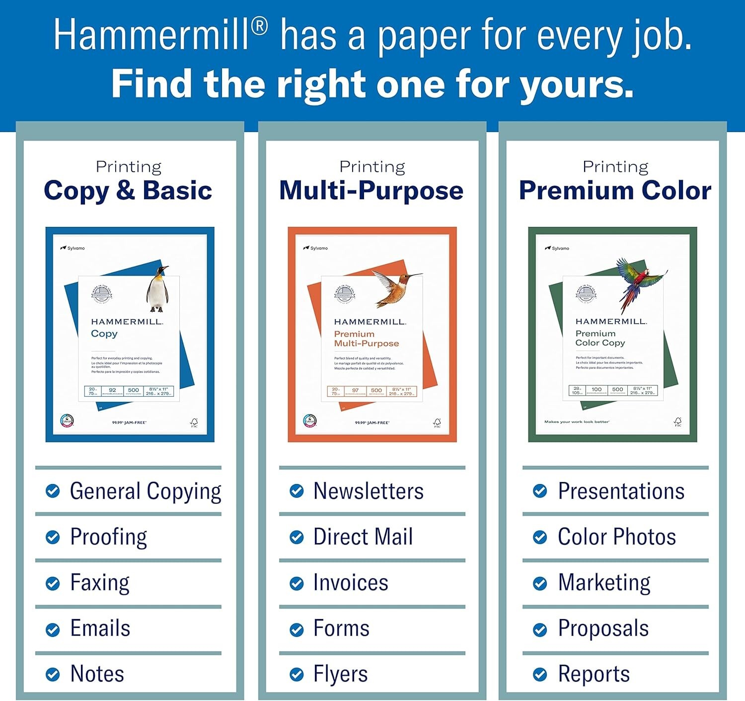 11×17 Color Copy Paper – 28 lb, 100 Brightness, Jam-Free Performance