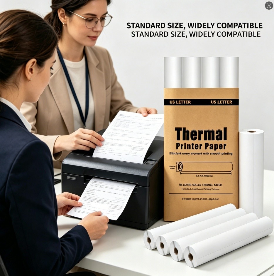 4 Rolls 8.5×11″ A4 Thermal Printer Paper for M08F M832 M834 Portable Printers