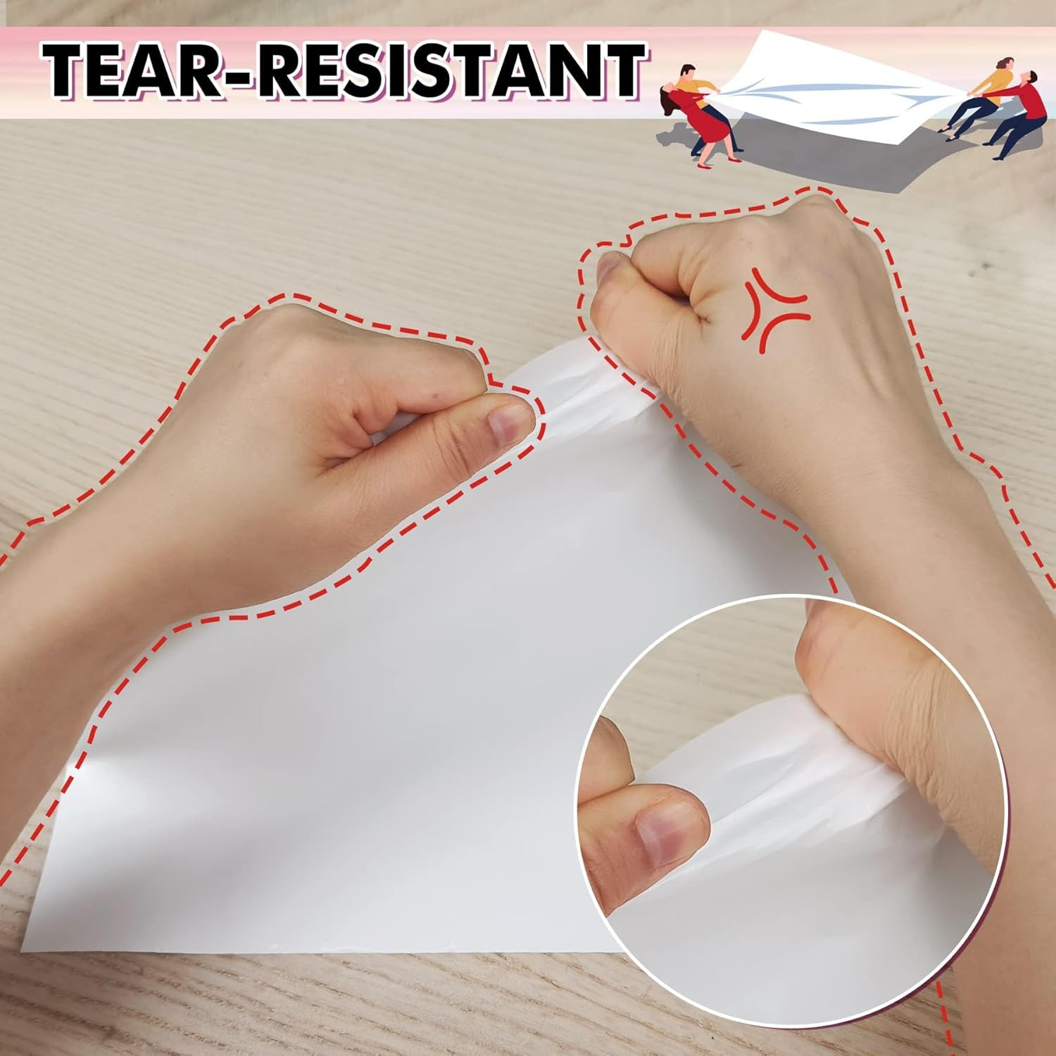 30 Sheets 11X17 Printable Waterproof Inkjet Paper Matte White Durable Vinyl