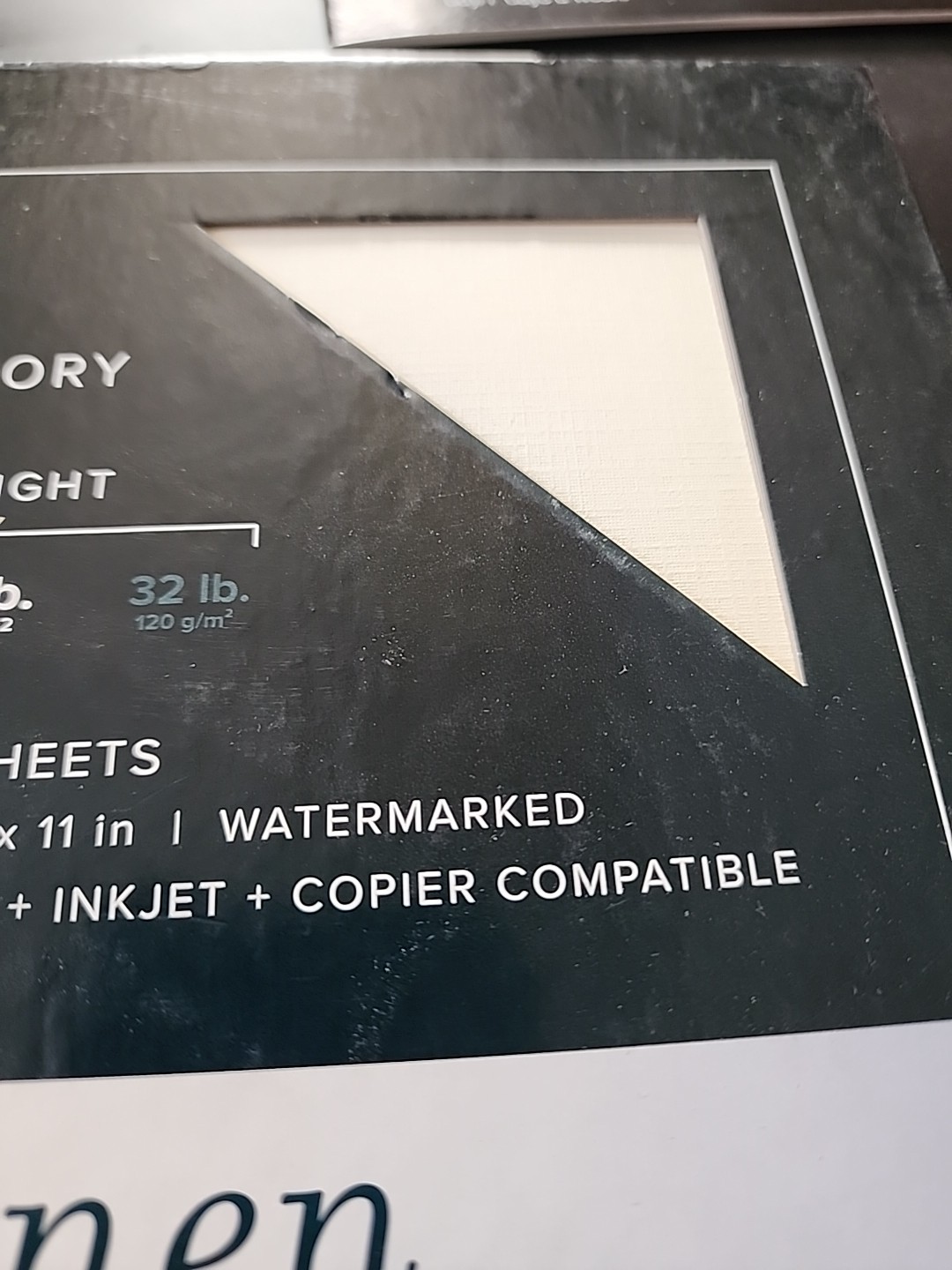80 Sheets-Southworth Company 24Lb. Ivory Linen Business Paper