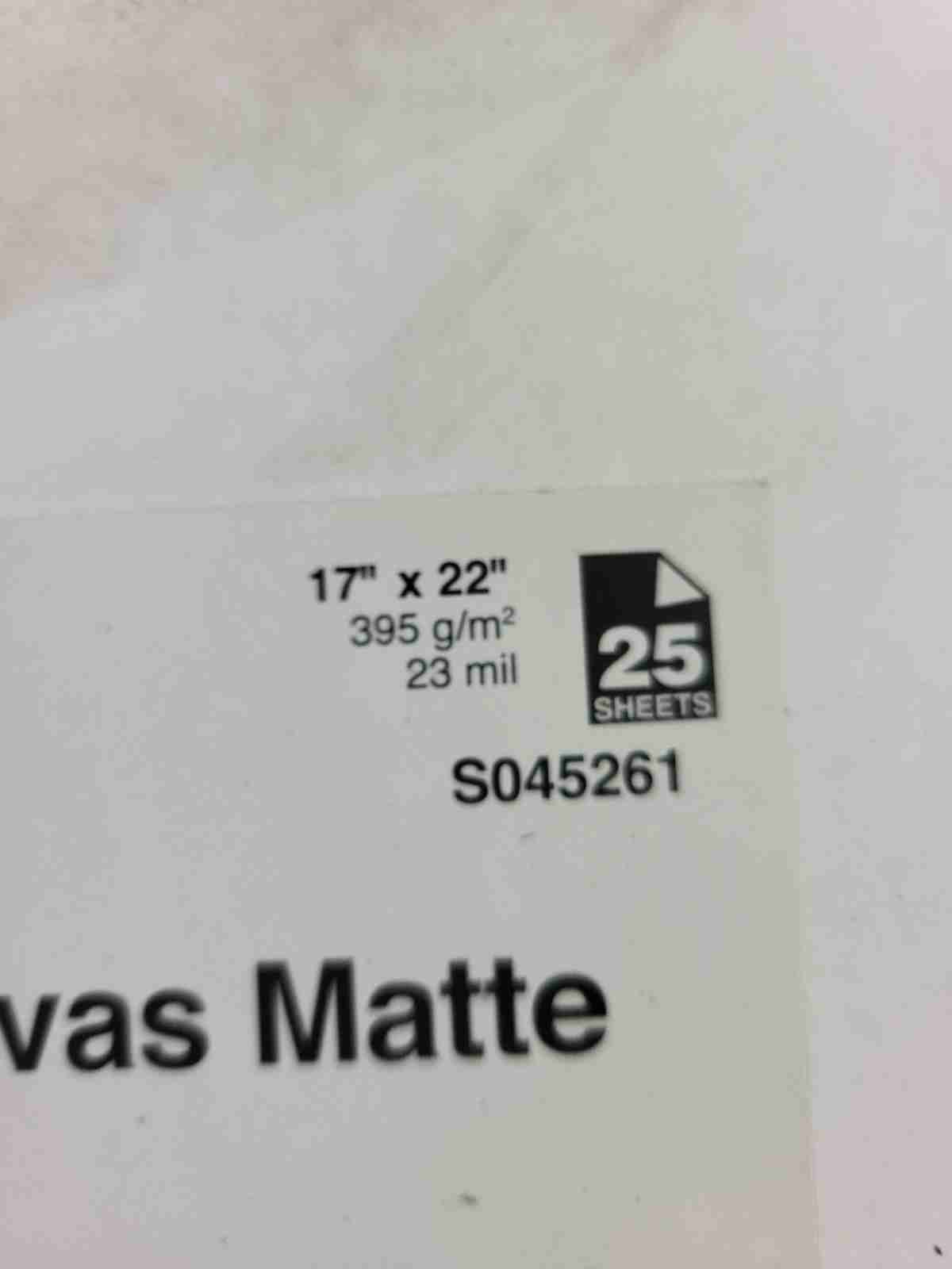 23 Count Epson Exhibition Canvas Matte 17″ X 22″ Professional Art Print S045261
