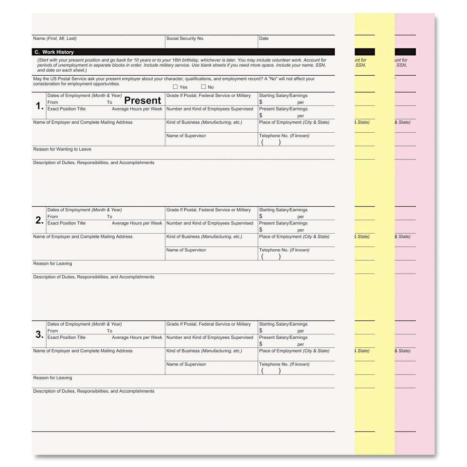 ICONEX 59102 DIGITAL CARBONLESS PAPER THREE-PART – Scratch & Dent
