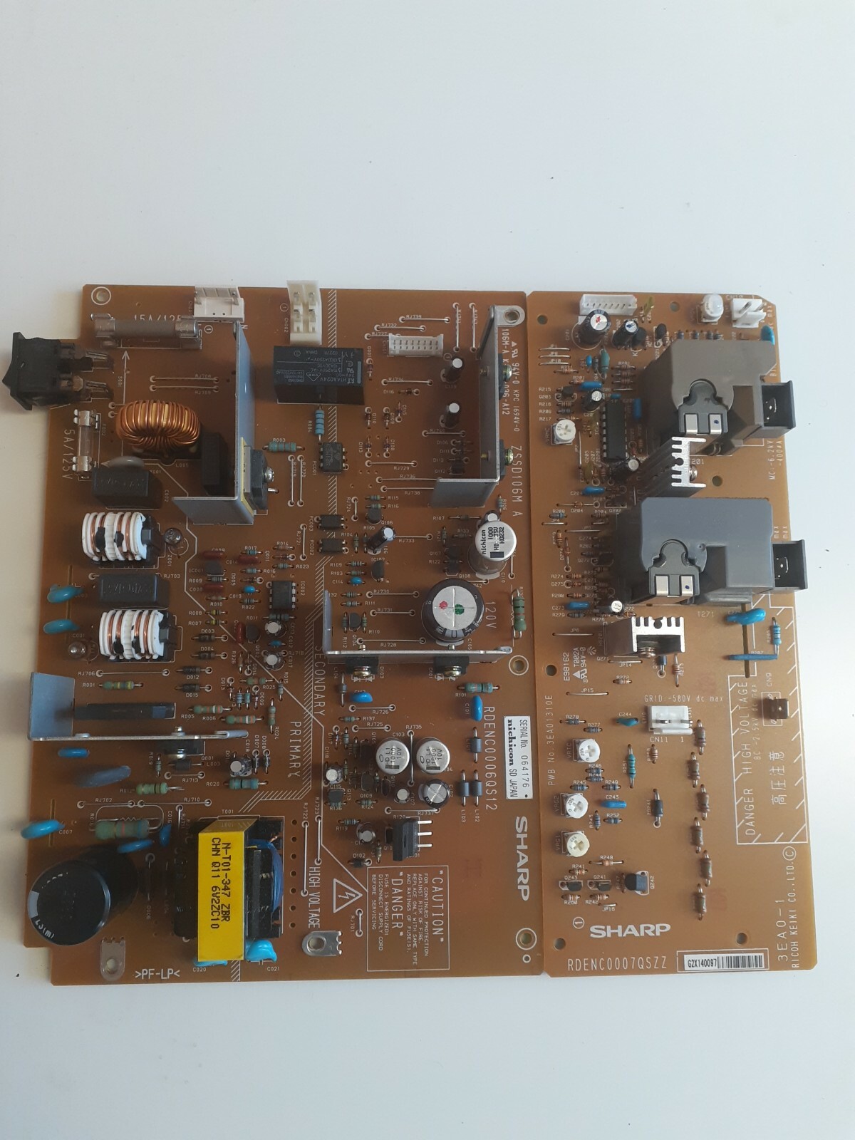 SHARP AR-157e Power Supply Board RDENC0007QSZZ. G2X140097…..