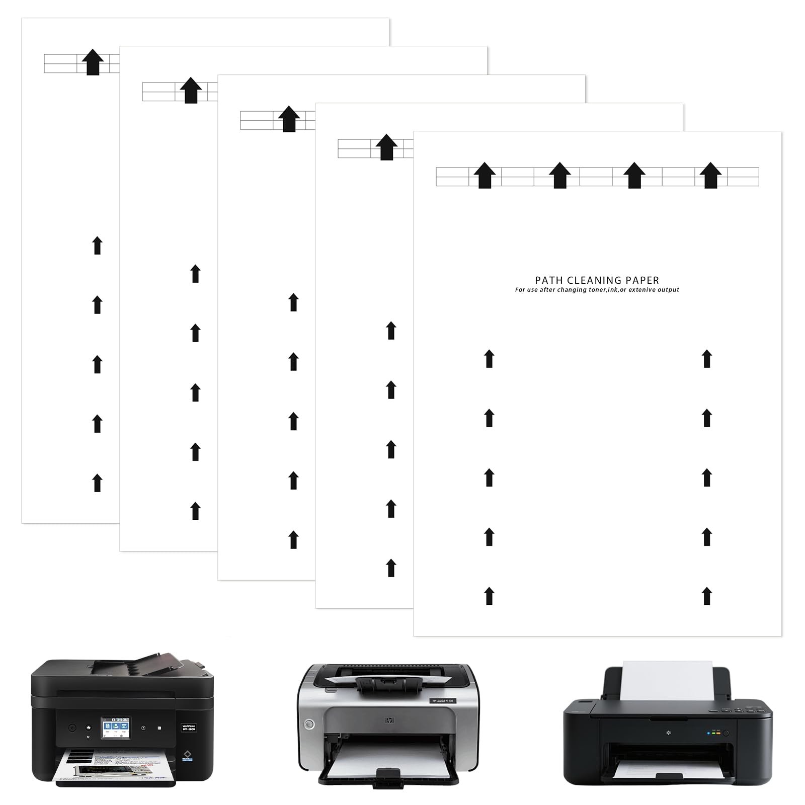 18 PCS Printer Cleaning Sheets, 8.5 x 11 Inches Laser Printer Cleaning Sheets…