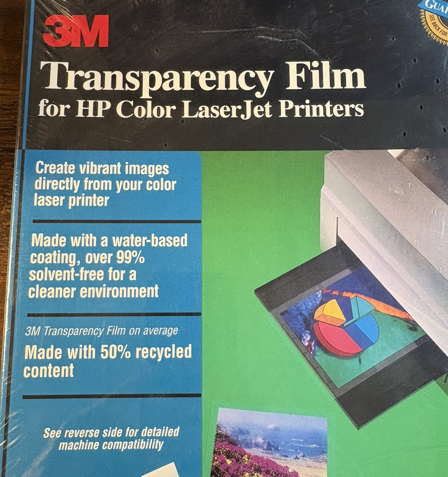 NEW/Sealed 3M Transparency Film Clear 8.5″x11” 50 Sheets HP Laser Printer CG3700