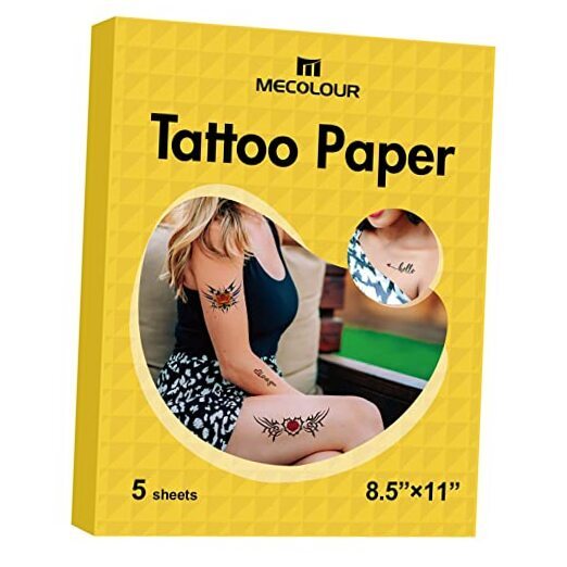 Printable Temporary Tattoo Paper 8.5″X11″ 5 Sets for Inkjet printer DIY Image