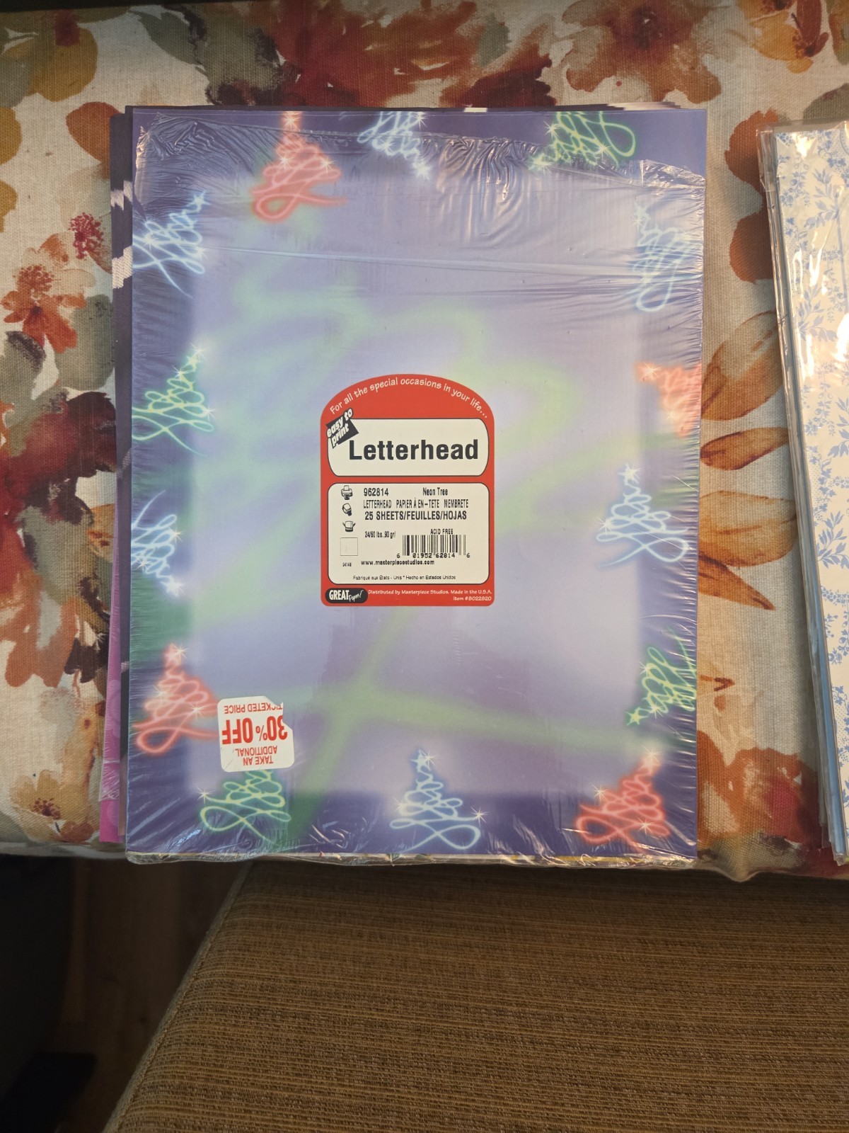 LOT of Decorative Computer Paper Open/Partial Packs And Sheets.