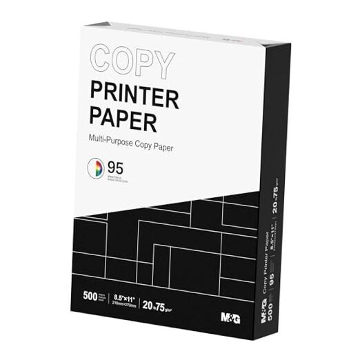 Multipurpose Copy Printer Paper, 8.5 x 11, 20lb, 1 Ream 1 Ream | 500 Sheets