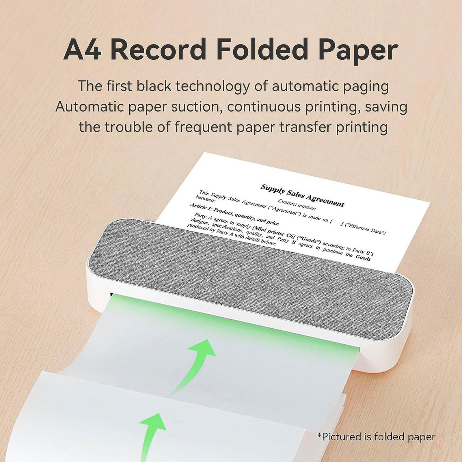 2 Roll A4 Thermal Printer Paper 210xDia 30mm Refill Print Paper For Sketches WT
