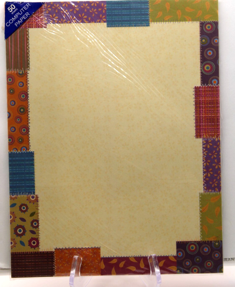 Border Computer Paper Decorative 3 pks 45-50 Sheets Ea Celebration Leaves Rustic
