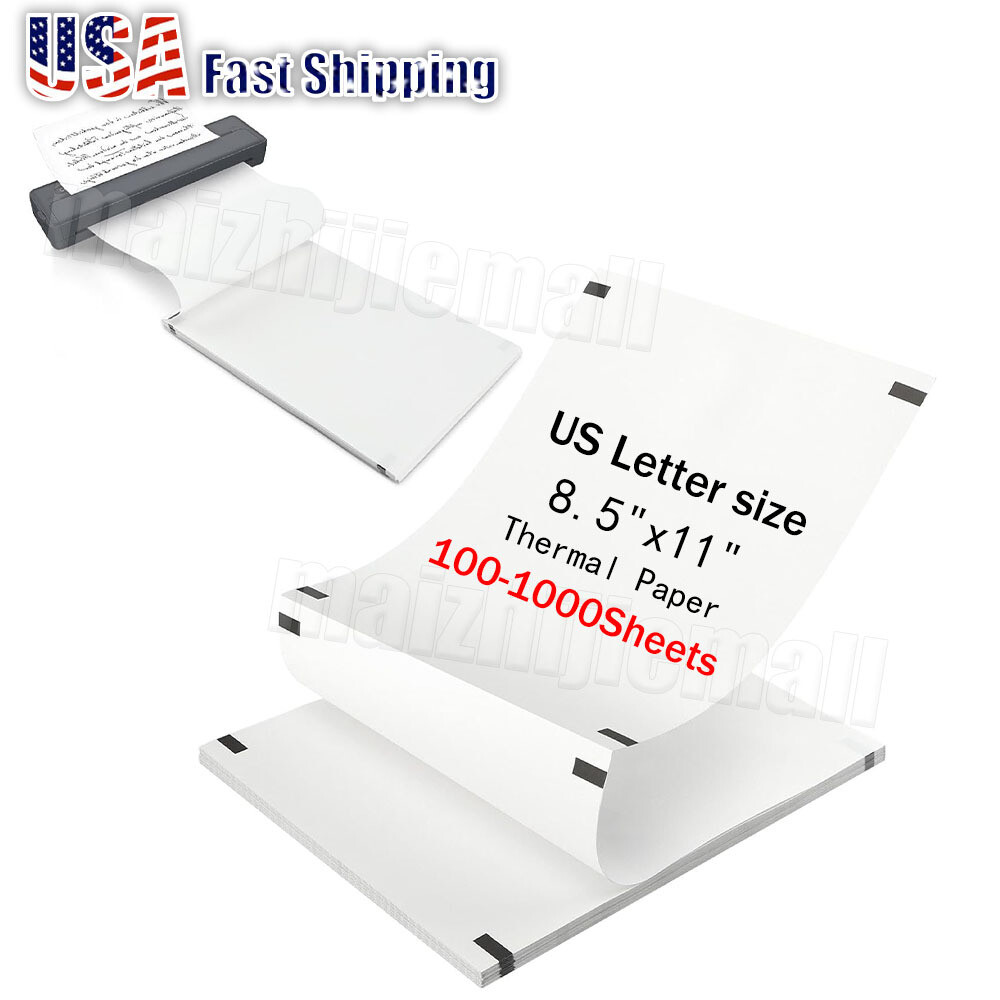 Folded A4 Thermal Continuous Paper 8.5×11″ For M08F M832 Hprt Printer 100-1000