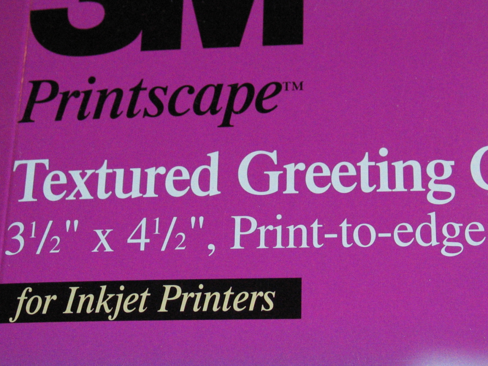 3M Textured Greeting Cards print edge to edge with envelopes