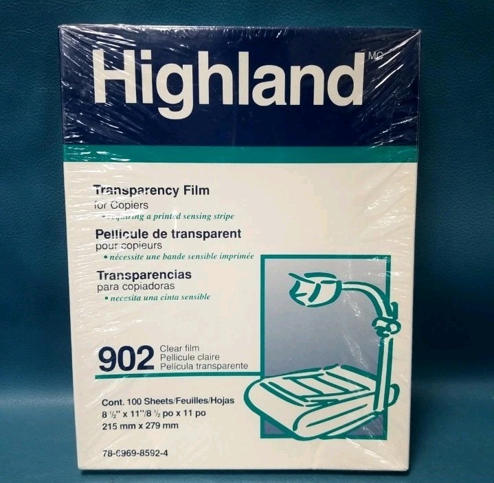 Highland Transparency Film for Plain Paper Copiers 902