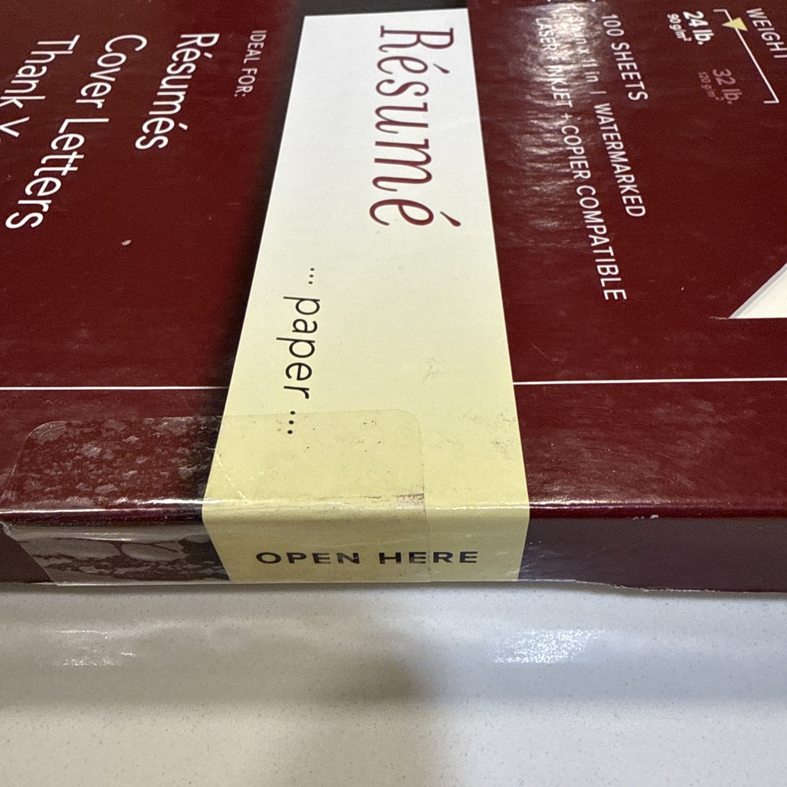 50 Sheets-Southworth Company 24Lb. Ivory Linen Business Paper