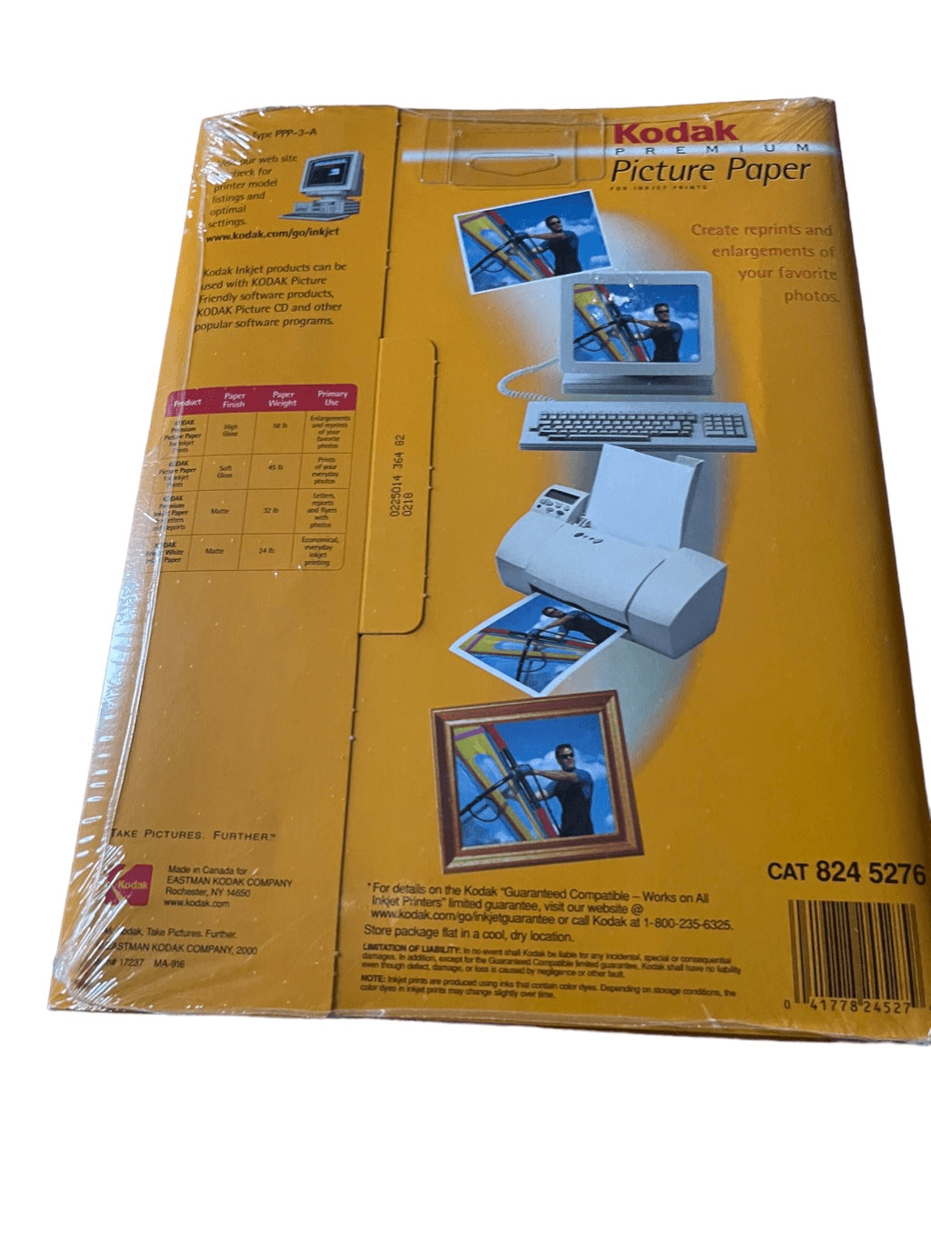 Kodak Premium Picture Paper 15 SheetsHeavy Weight High Gloss 8 1/2 X 11 8mil
