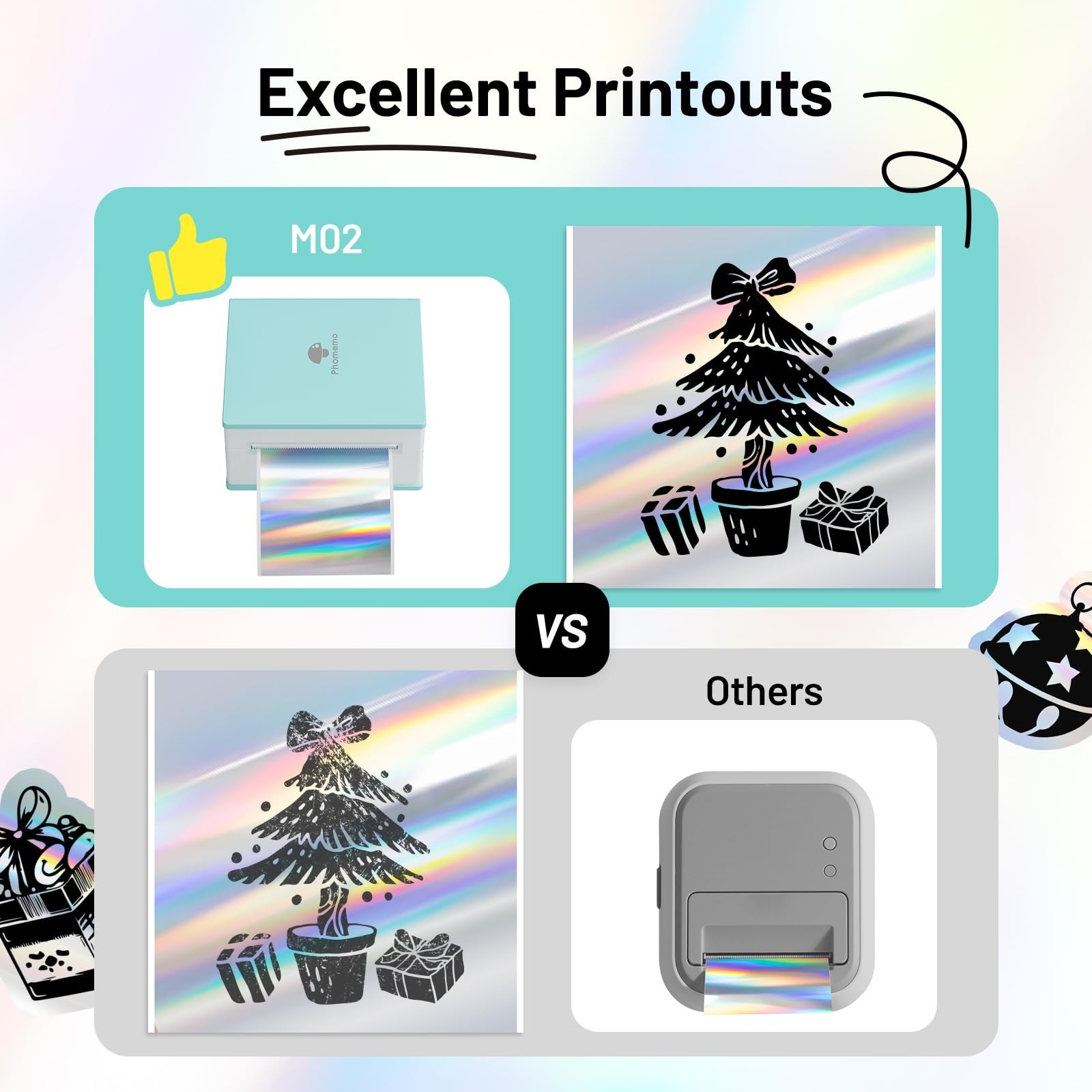 Self-Adhesive Thermal Paper Rolls – Glossy Laser Sticker Labels for Mini Printer