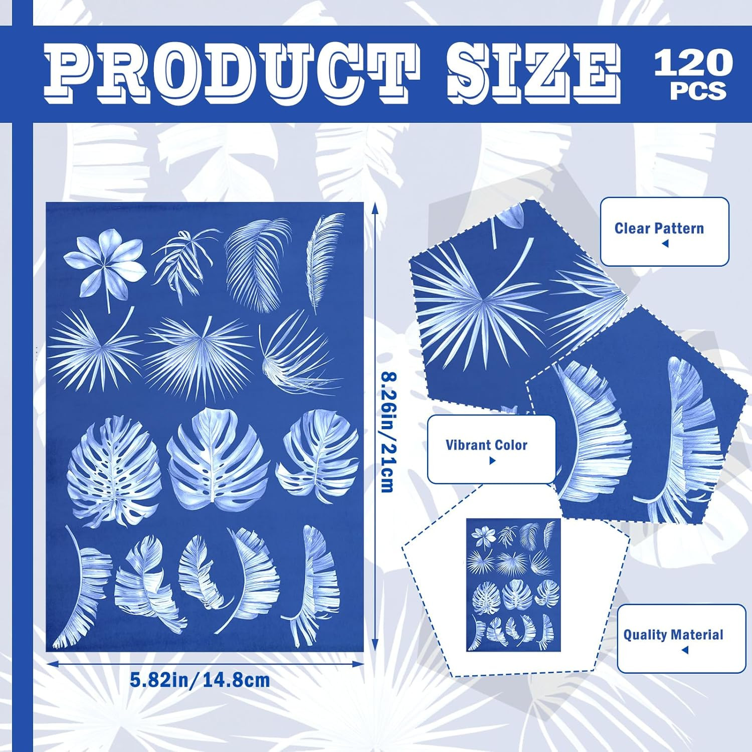 240 Sheets Sun Print Paper Kit Cyanotype Paper Set High Sensitive White Solar Ac