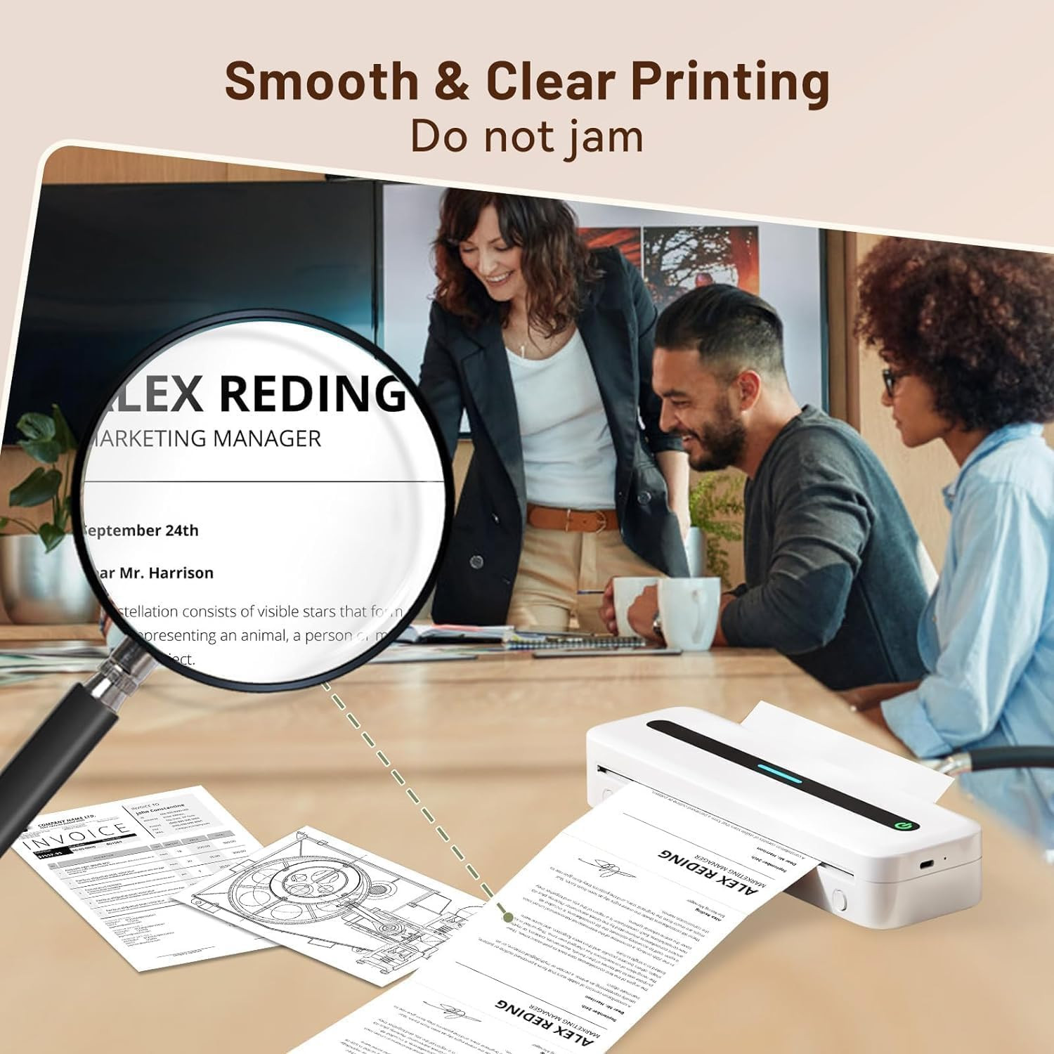 A4 Thermal Printer Paper | 100 Sheets | 210X297Mm (8.27″ X 11.69″) | Compatible