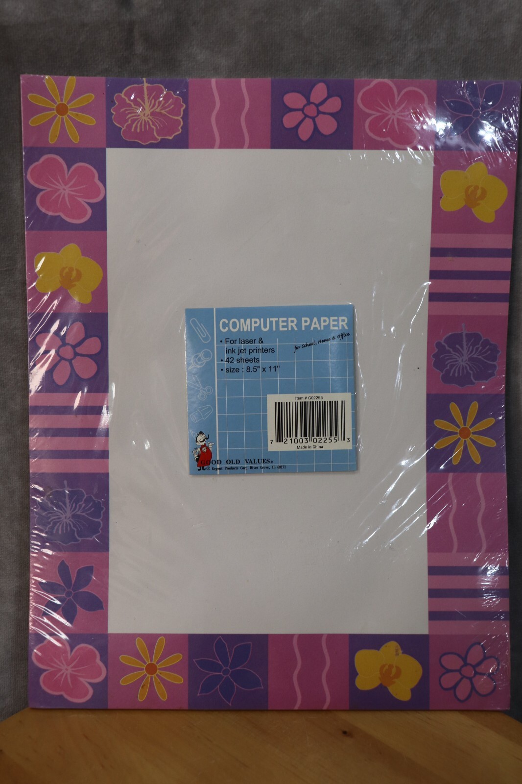 Computer Paper Laser Ink Jet Printer Floral Border 42 Sheets 8-1/2 “x 11”