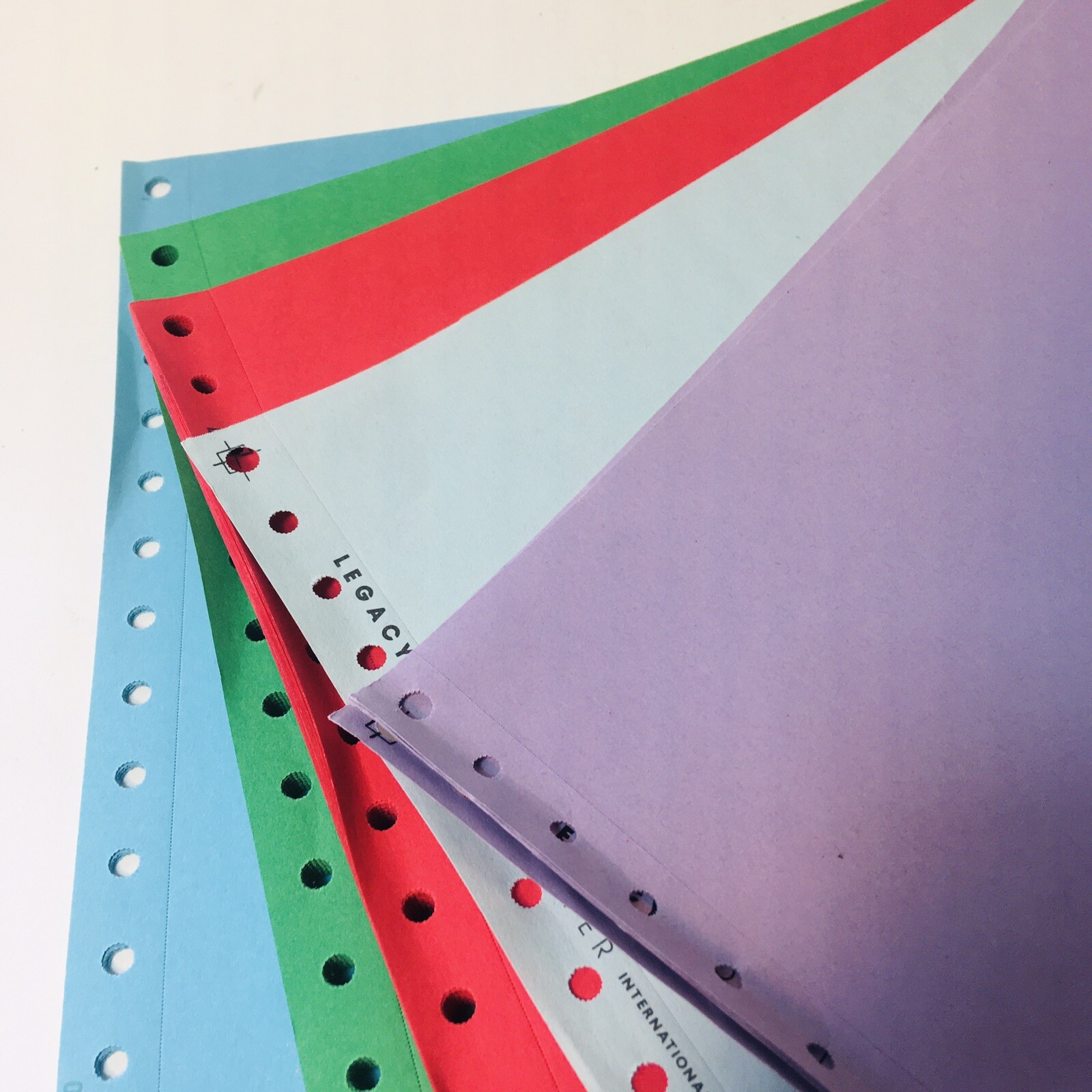 Memorex Publishers Bulletin Pack Continuous Form Computer Paper Dot Matrix Color