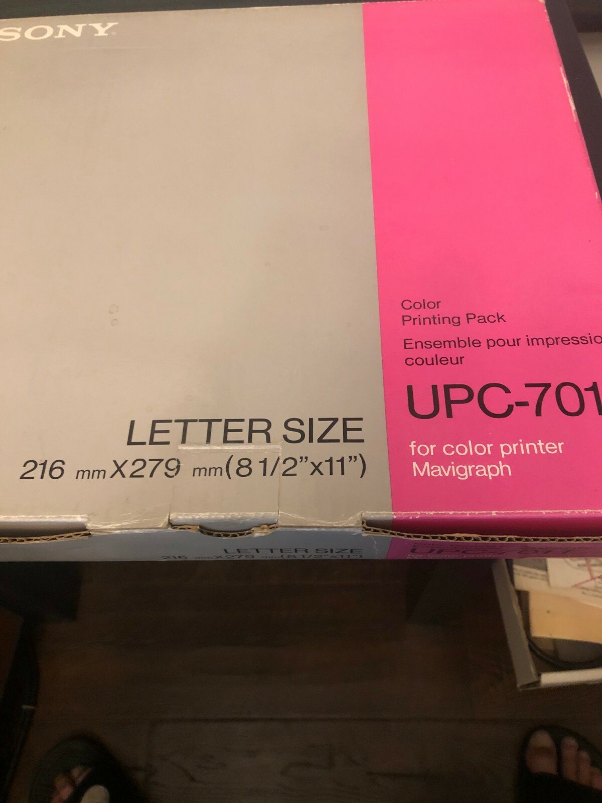 Sony Letter size new in pack UPC-7011 color Printing pack 100 prints
