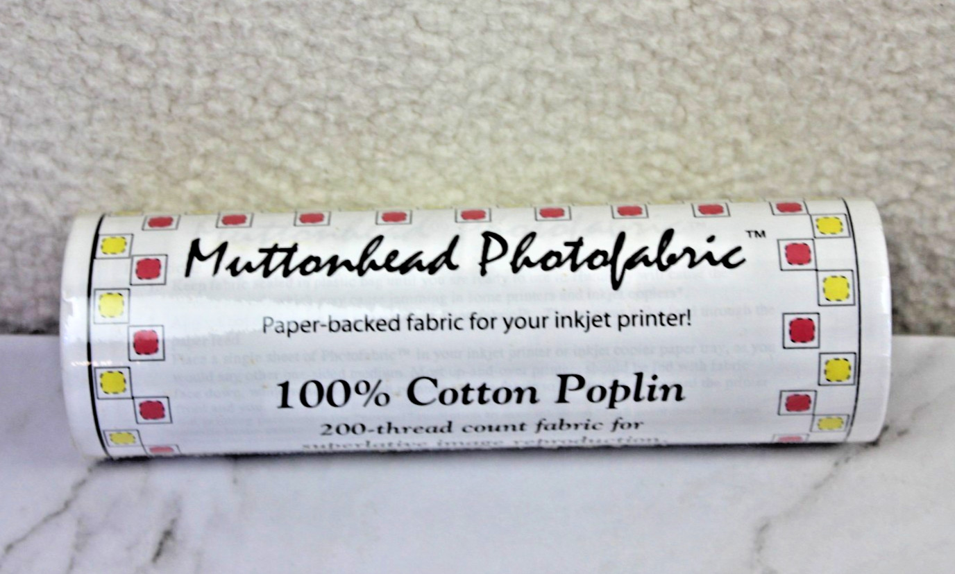 Muttonhead Photofabric 100% Printable Cotton Poplin for Inkjet Printer 8″x120″
