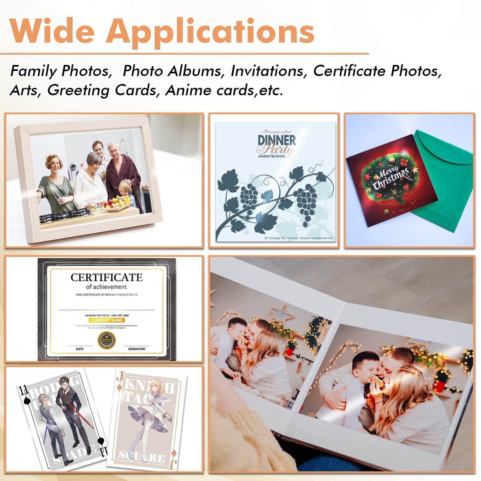 Koala Glossy Photo Paper 4×6 Inch 100 Sheets 54lb 200gsm for Inkjet Printer