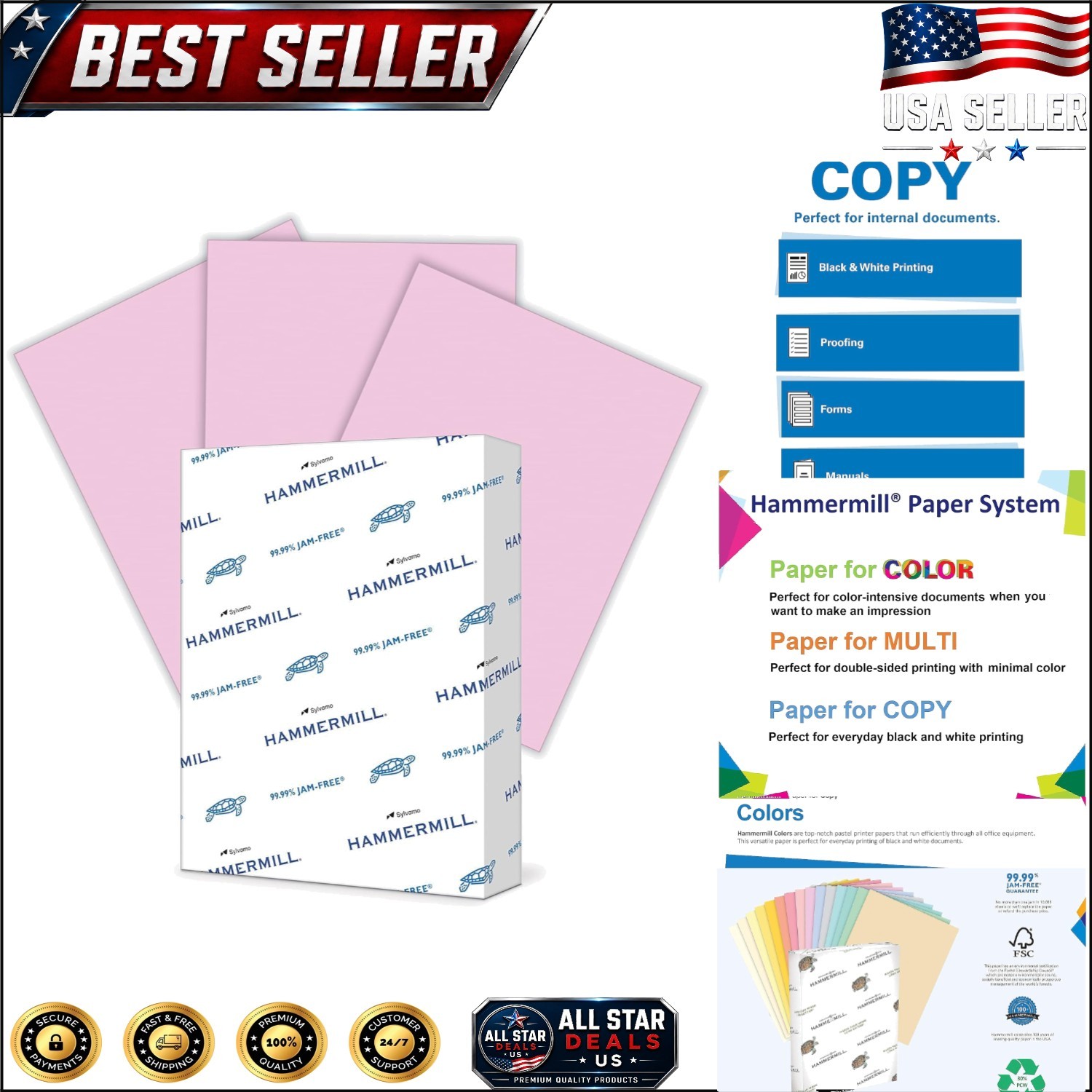 Sustainable 20 lb Lilac Copy Paper, 8.5 x 11 – 500 Sheets for Creative Projects