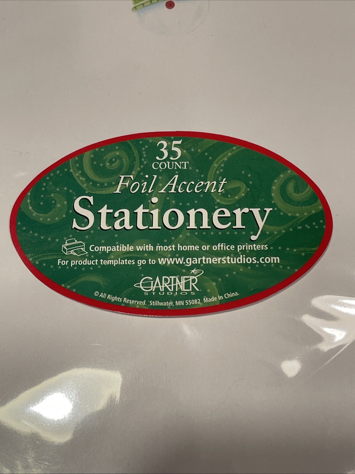 NEW Gartner 35 Sheet Computer Paper Christmas Holiday Stationary Laser Ink Jet