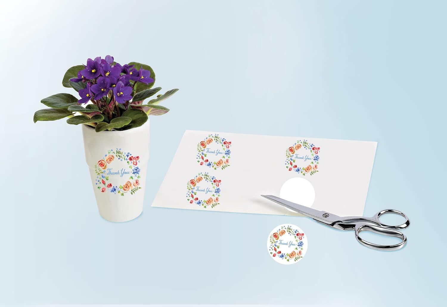 Avery Printable Sticker Paper, 8.5″ x 11″, Laser & Inkjet Printers, Glossy Clear