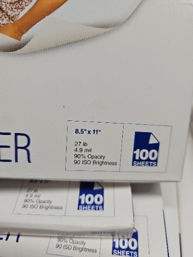 9 Packages Epson Photo Quality Inkjet Paper Matte 8-1/2″ x 11″ New Sealed But 1