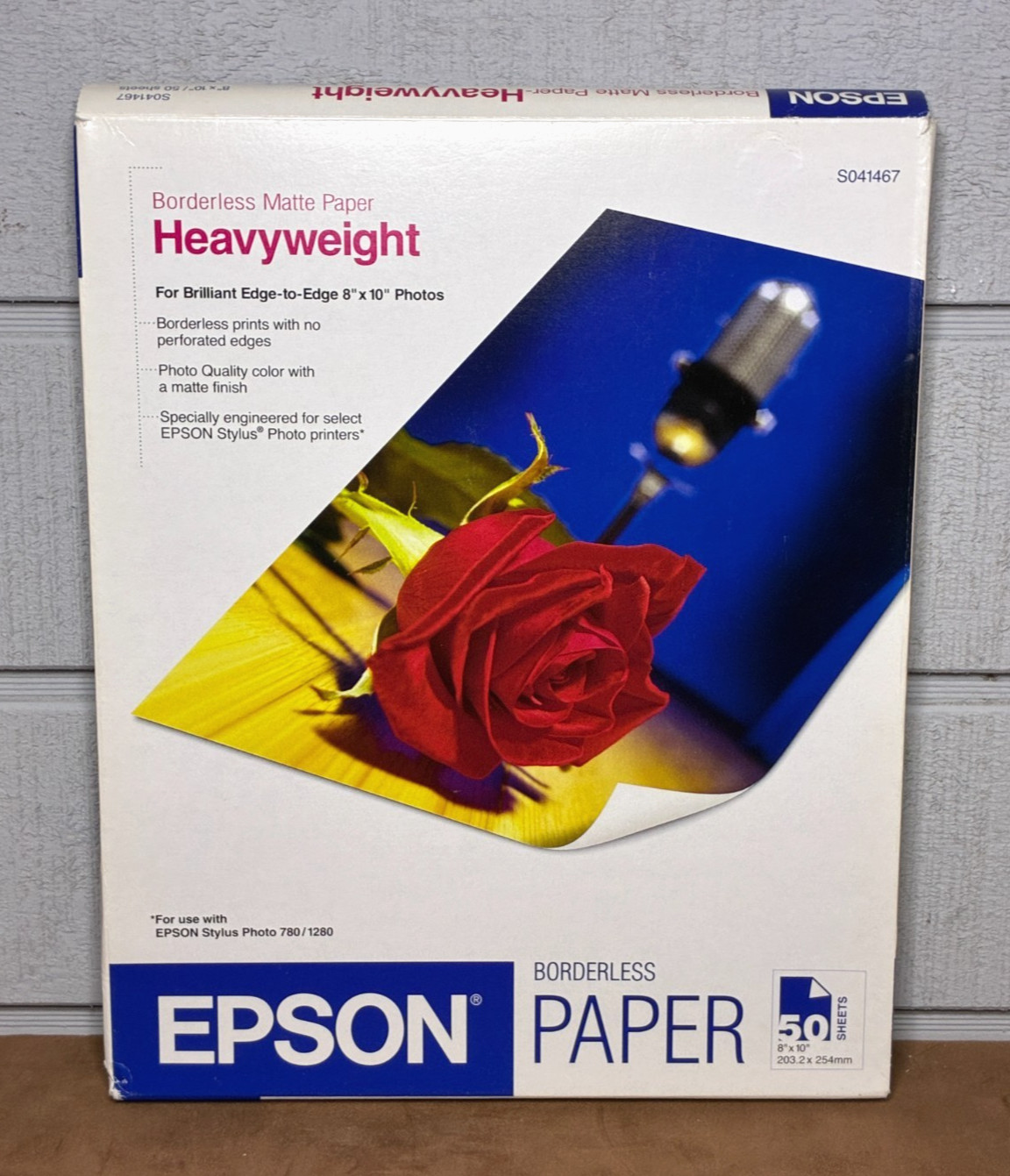 EPSON Heavyweight Borderless Matte Photo Paper ~ 8″x10″ ~ 50 Sheets ~ Open Pack