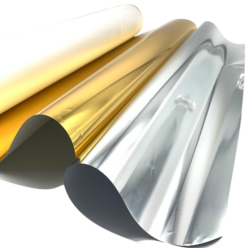 USA 24″ x 328ft DTF Gold Silver Foil Film Cold Peel Transfer Film For Printing