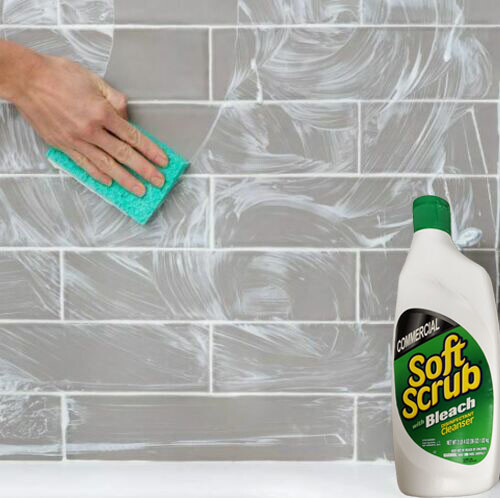 Soft Scrub Commercial Cleanser with Bleach, 36 oz Spray Bottle