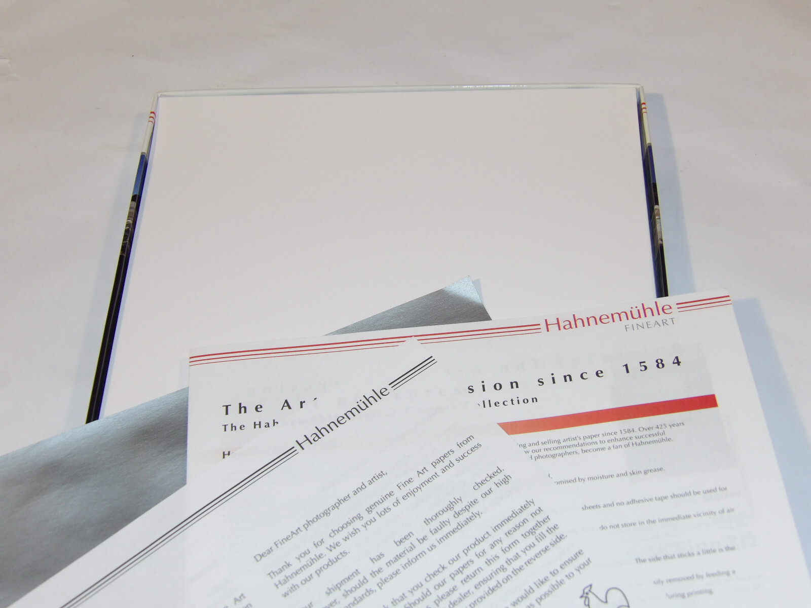 HAHNEMUHLE 8.5 X 11″ GLOSSY FineArt INKJET BARYTA FB PAPER! 13 SHEETS! 350 gsm