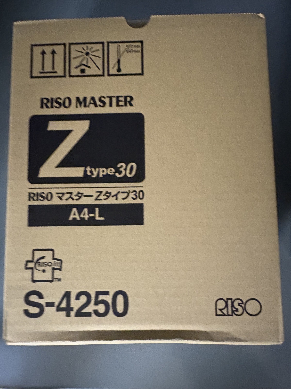 Riso S-4250 For Risograph Z type 30 A4-L – 1 Box 2 Rolls