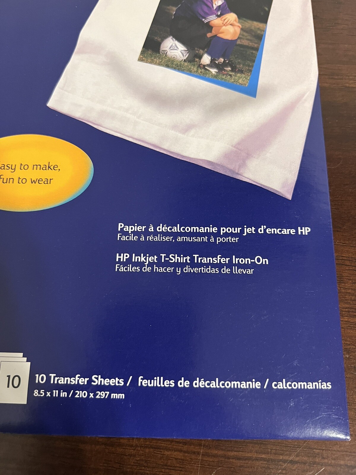 2 Packs New Sealed HP Inkjet T-Shirt Transfer Iron-On Sheets, 10 sheets New