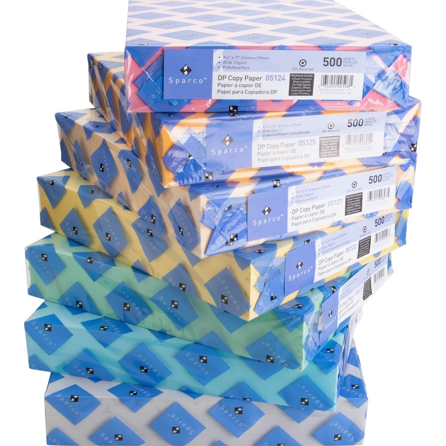 Sparco SPR05125 Premium Pastel Copy Paper 8.5×11 20lb Goldenrod