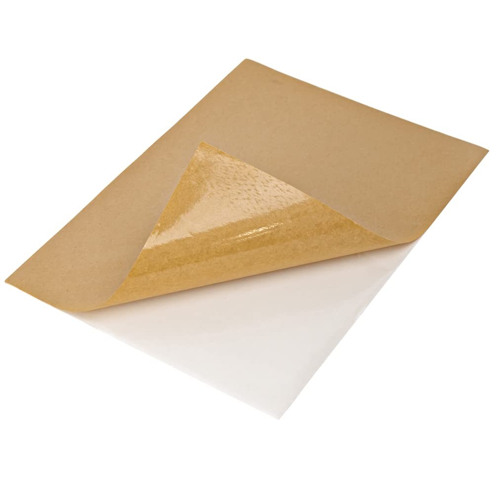 Adhesive Kraft Paper Labels, A4, 1 Per Sheet, 210 x 297mm, Self Adhesive…