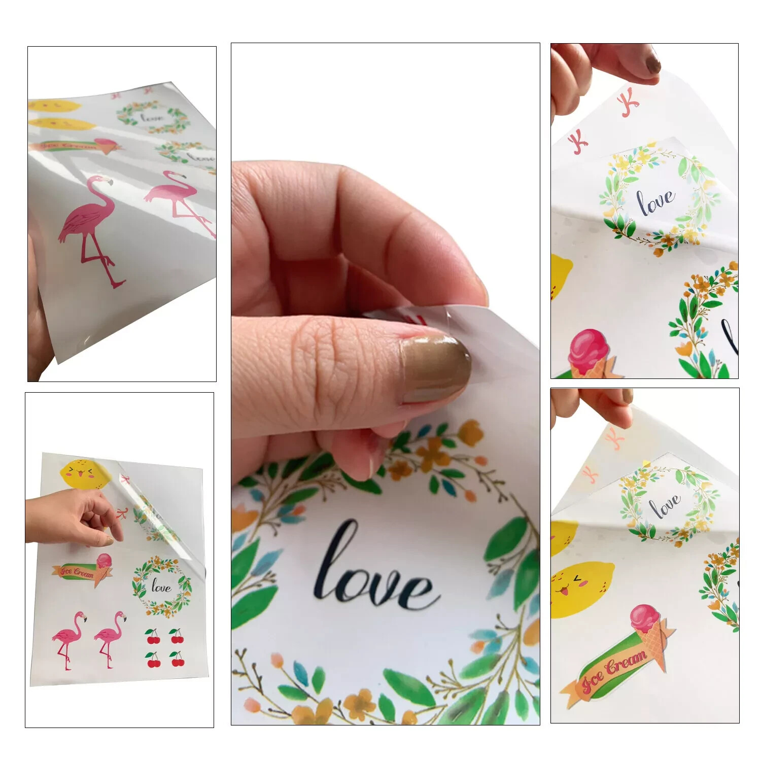 1 pc Koala Clear Sticker Paper for LASER Printable Vinyl Waterproof Transparent