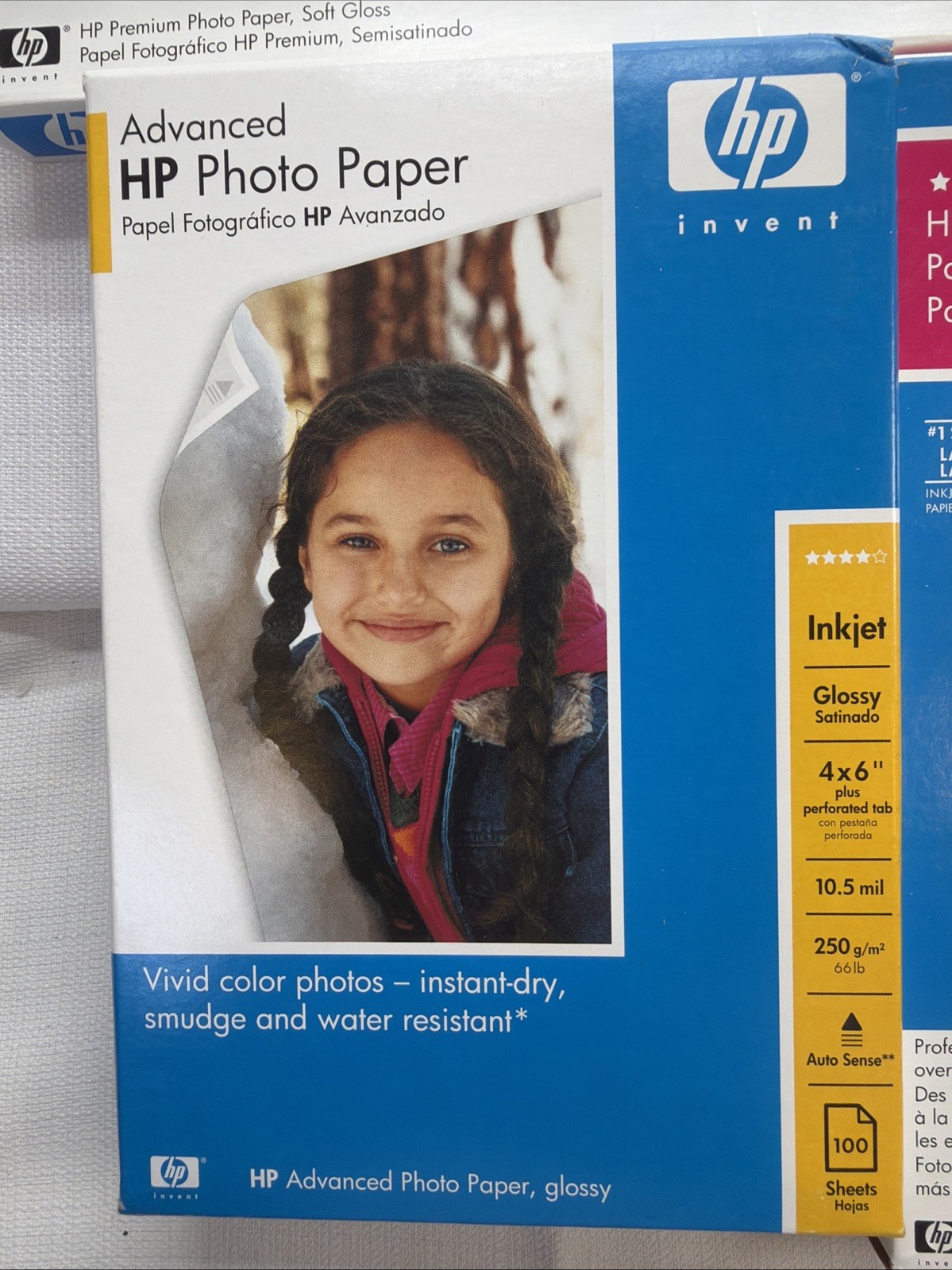 Genuine HP Premium Plus Photo Paper LOT Sheets New 4×6 5×7 8.5×11 LOT of 7 Boxes