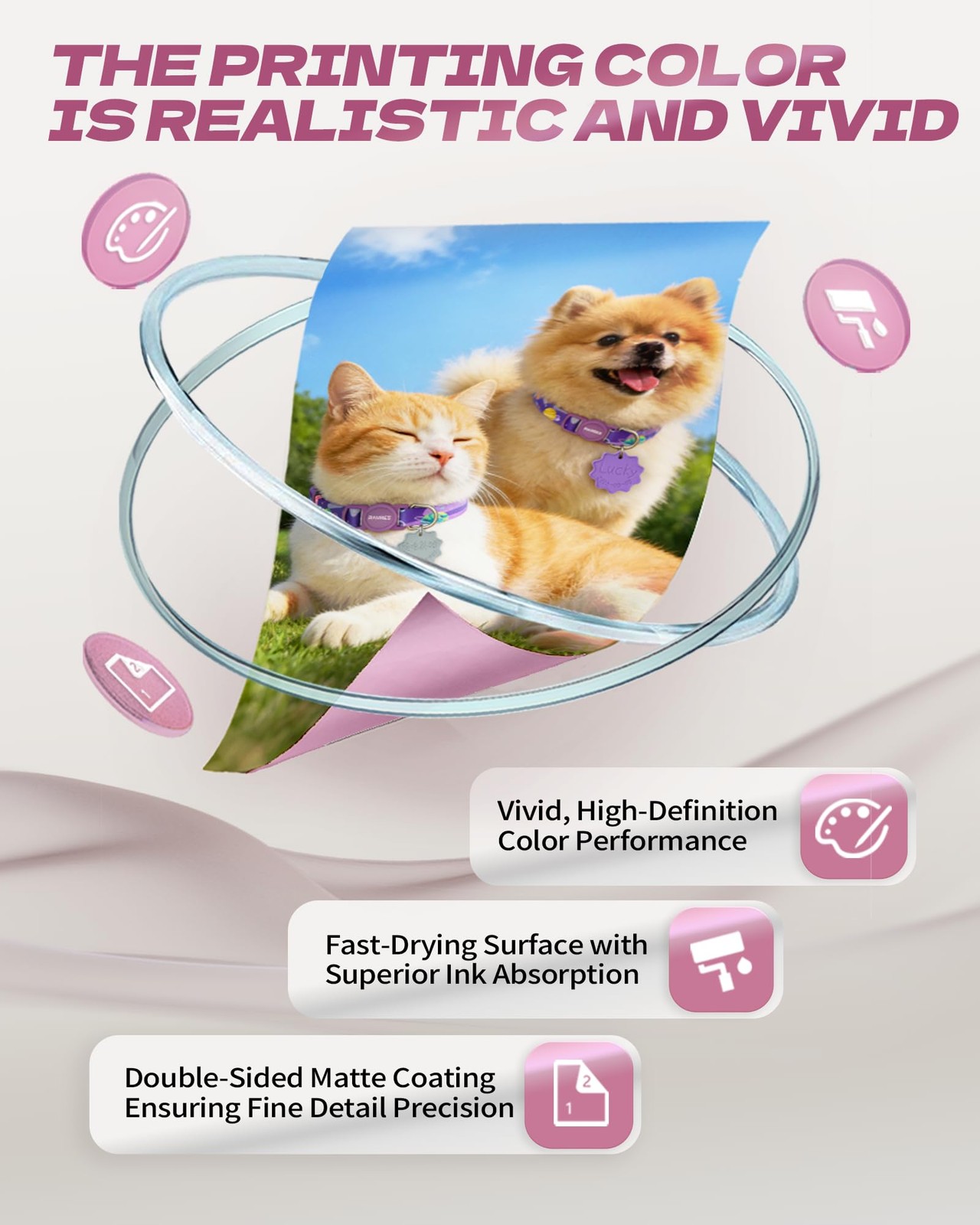 110Sheets Double-Sided Matte Photo 8.5×11 Inches 140Gsm-37lbs for Inkjet Prin…