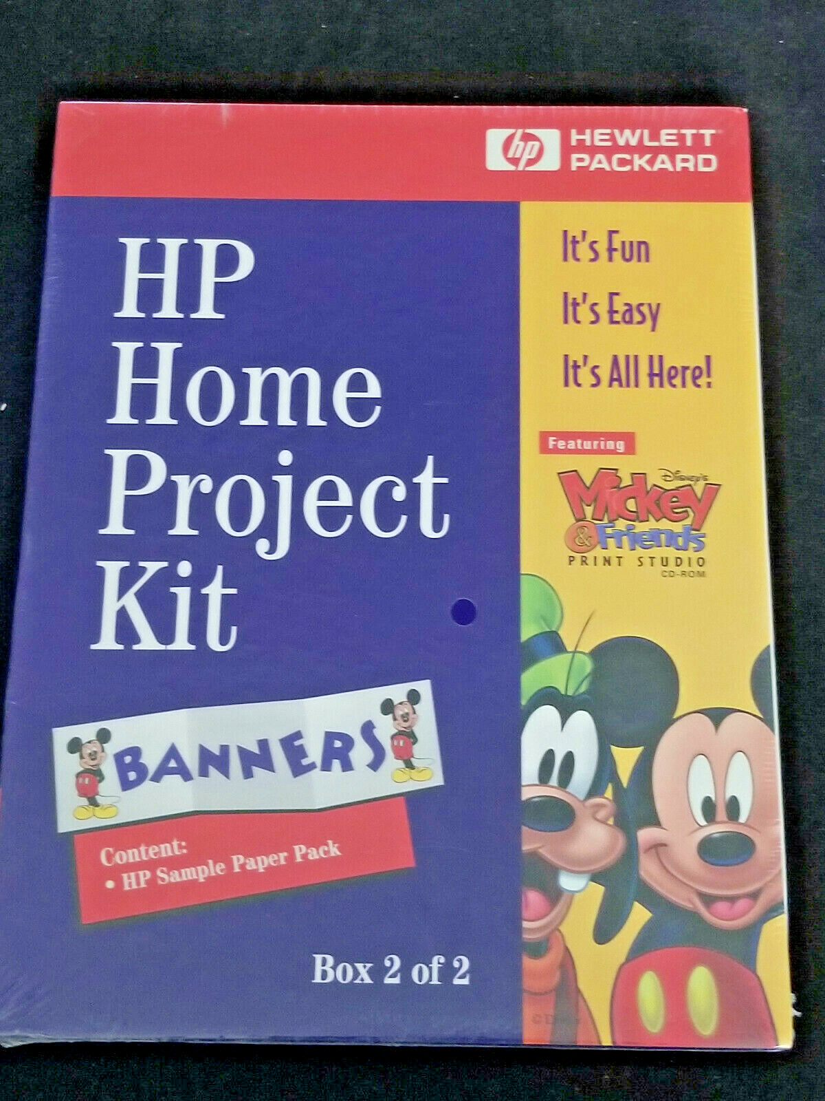 HP Home Project Kit – Banners: Sample Paper – Box 2 – – Brand New Factory Sealed