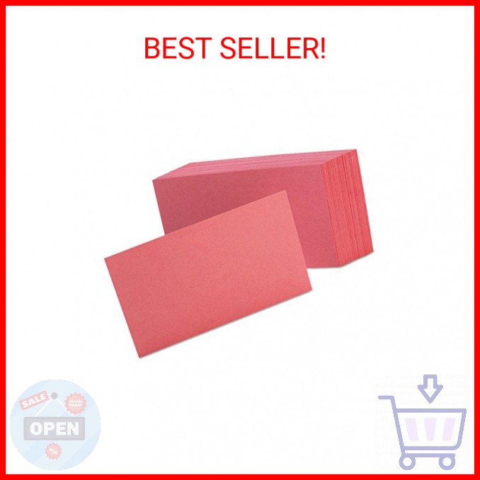 ESS7320CHE – Plain Index Cards (Cherry, 100pk)