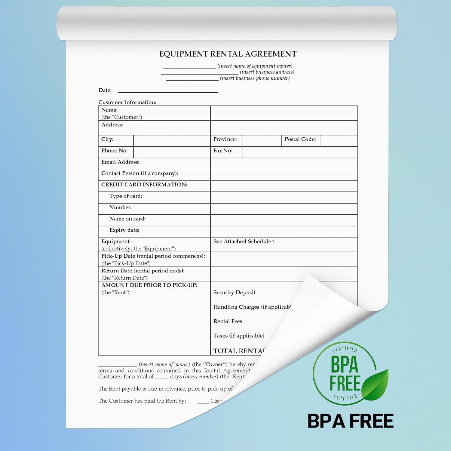 4 Rolls of Eco-Friendly Quick-Dry Thermal Paper 8.5”x11” for Smooth Printing