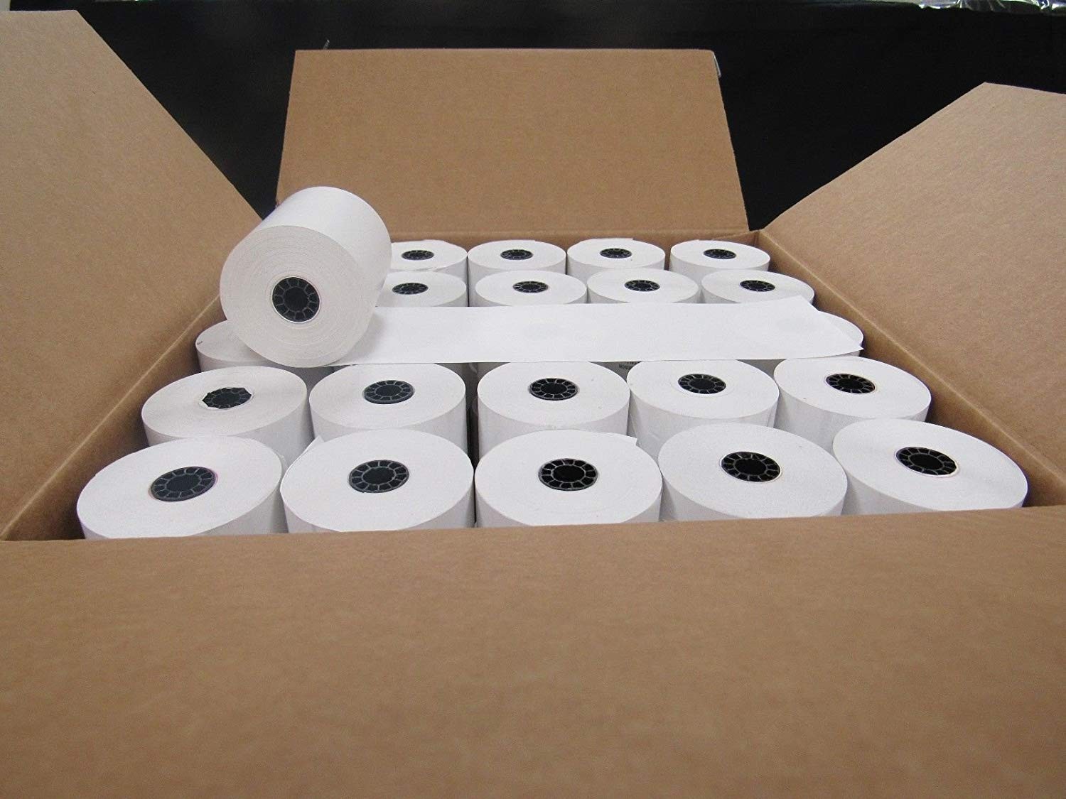 3 1/8″ x 230′ Thermal Paper Rolls SNBC BTP-2002, BTP-2002NP, 3 1/8″, White