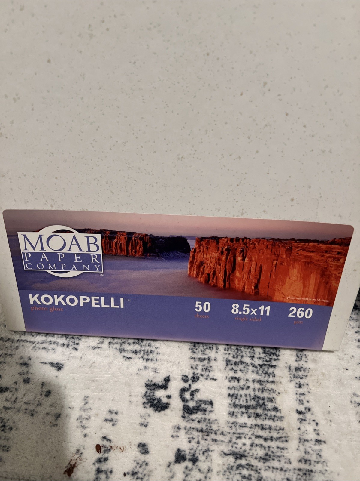 Moab KOKOPELLI Photo Gloss 8.5×11 Paper 260 GSM 37 Sheets Open Box